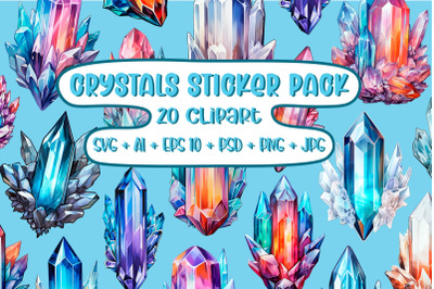 Crystals sticker pack