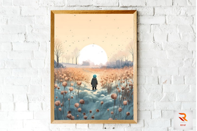 Beautiful Winter Landscape Wall Art