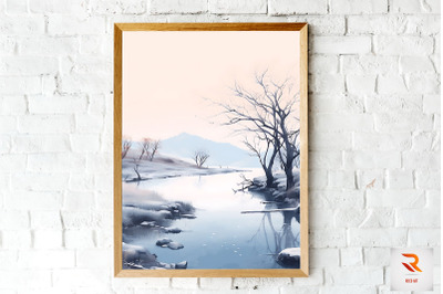 Beautiful Winter Landscape Wall Art