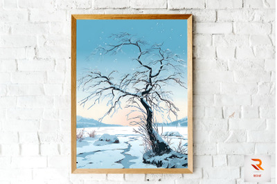 Beautiful Winter Landscape Wall Art