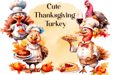 Cute Thanksgiving Turkey Sublimation