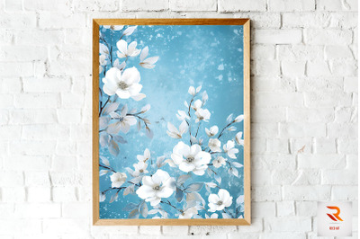 Stunning Winter Flowers Wall Art