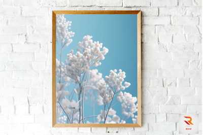 Stunning Winter Flowers Wall Art