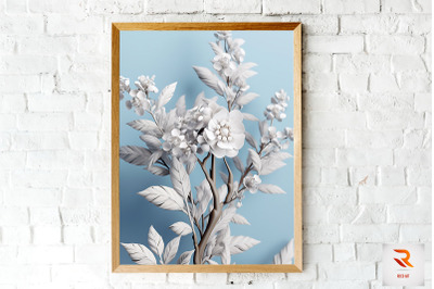 Stunning Winter Flowers Wall Art