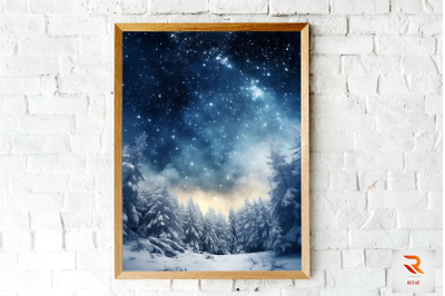 Amazing Winter Sparkling Wall Art