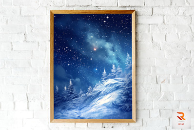 Amazing Winter Sparkling Wall Art