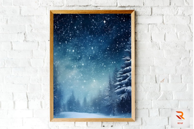 Amazing Winter Sparkling Wall Art