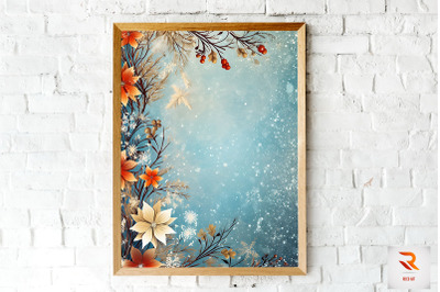 Beautiful Winter Border Background