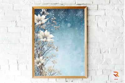 Beautiful Winter Border Background