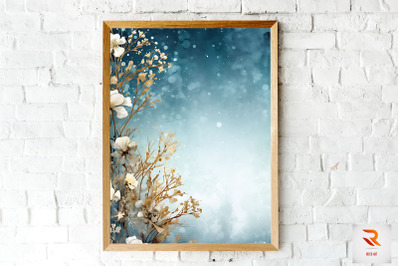 Beautiful Winter Border Background