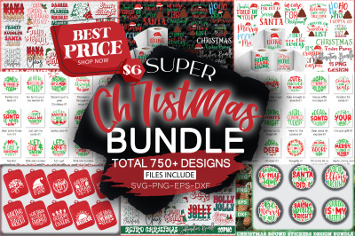 Big Christmas Svg Bundle/750+Design