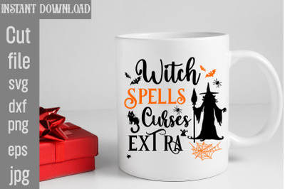 Witch Spells Curses Extra SVG cut file&2C;Halloween Svg Disney&2C; Halloween