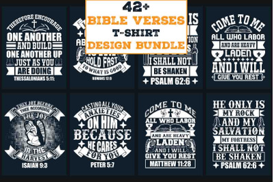 Bible Verses T-shirt Design Bundle
