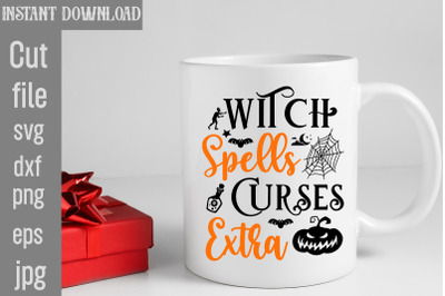 Witch Spells Curses Extra SVG cut file&2C;Halloween Svg Disney&2C; Halloween