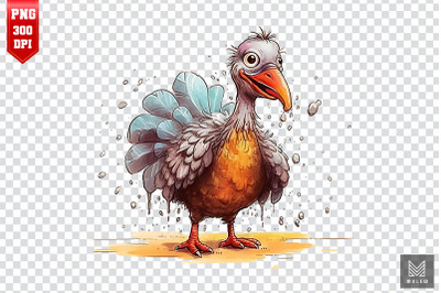 Watercolor Thanksgiving Turkey Clipart