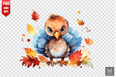 Watercolor Thanksgiving Turkey Clipart