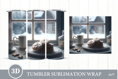 Cozy Winter Tumbler Sublimation. 20 OZ Tumbler PNG