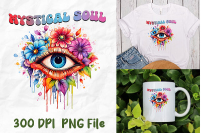 Mystical Soul Hippie Retro Magical Eye