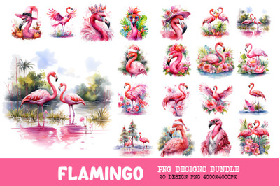 Pink Flamingo Retro Tropical Bundle