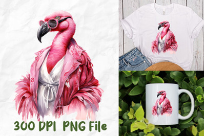 Pink Flamingo Fancy Crazy Fashion