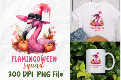 Flamingoween Squad Flamingo Halloween