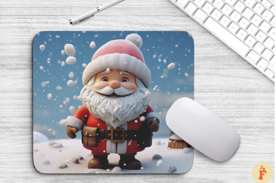 Cute Santa Claus Christmas Mouse Pad