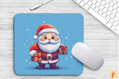 Cute Santa Claus Christmas Mouse Pad