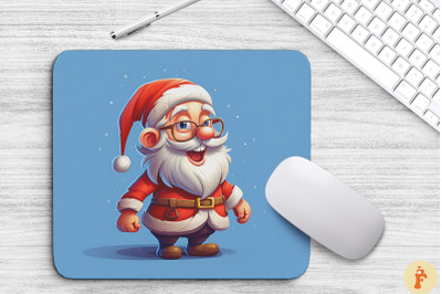 Cute Santa Claus Christmas Mouse Pad