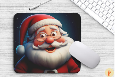 Happy Santa Claus Christmas Mouse Pad