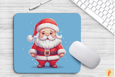 Happy Santa Claus Christmas Mouse Pad