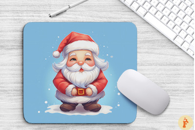 Kawaii Santa Claus Christmas Mouse Pad