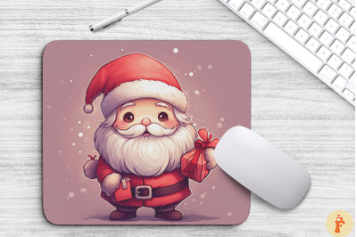 Kawaii Santa Claus Christmas Mouse Pad