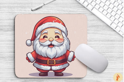 Kawaii Santa Claus Christmas Mouse Pad