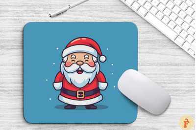 Kawaii Santa Claus Christmas Mouse Pad