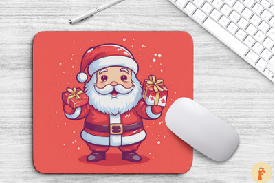 Kawaii Santa Claus Christmas Mouse Pad