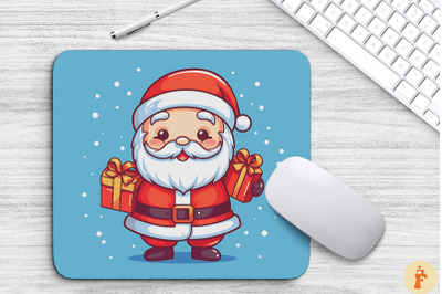 Kawaii Santa Claus Christmas Mouse Pad