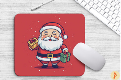 Kawaii Santa Claus Christmas Mouse Pad