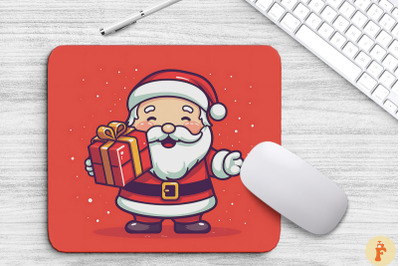 Kawaii Santa Claus Christmas Mouse Pad