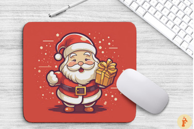 Kawaii Santa Claus Christmas Mouse Pad