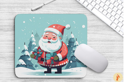 Cute Santa Claus Christmas Mouse Pad