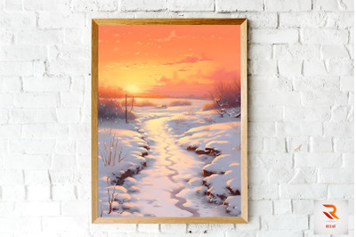 A Snow Covered Path Wall Art