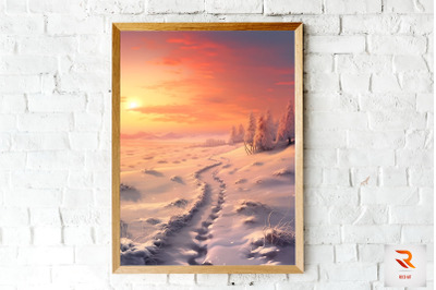 A Snow Covered Path Wall Art