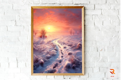 A Snow Covered Path Wall Art