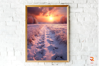 A Snow Covered Path Wall Art