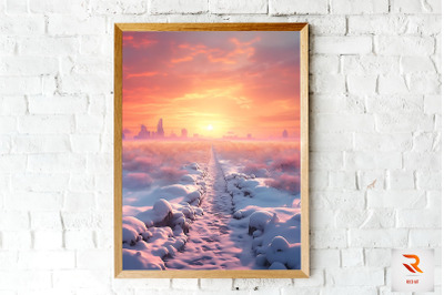 A Snow Covered Path Wall Art