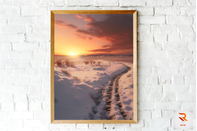 A Snow Covered Path Wall Art