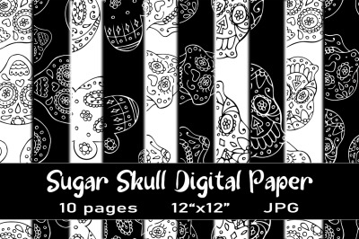 Sugar Skull Seamless Patterns