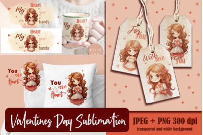 Valentines Sublimation Bundle, PNG/JPEG 300dpi