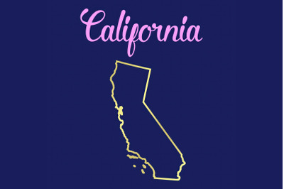 California Outline SVG