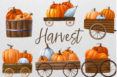 Fall harvest, pumpkins and Thanksgiving